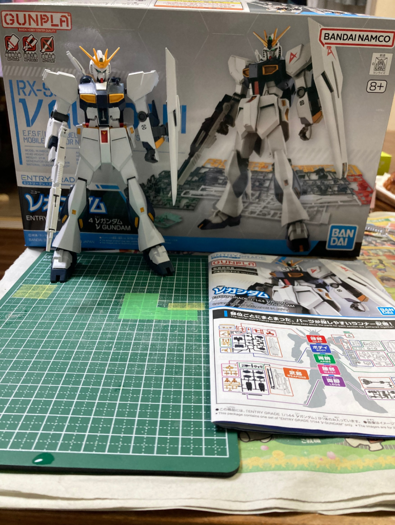 自宅近所の模型屋に行きましたが品薄真っ最中の為、散々悩みましたがEGをキチンと?作ったことが無かったので購入。勉強不足で、ぱち組後にフォンネル無いことに気づきました(笑)