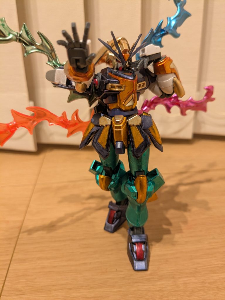 本気モードの弾幕シーンぽく。本気なんだけど落ち着いている、そんな大物感が表現できたかな〜と満足の1枚。