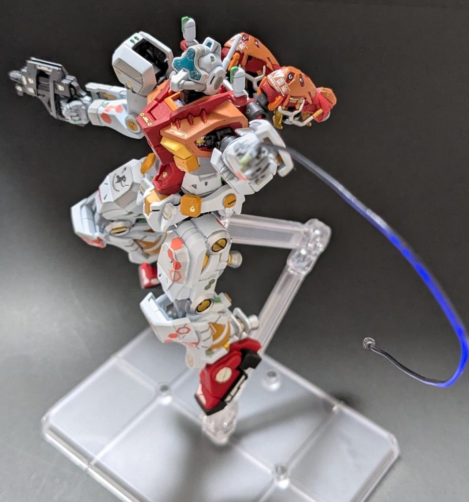 スティグマ戦法もかっこよかった。AMBACだけであの動きを?!エグザべくんもびっくり。 蛍光エナメルで光るようにしたけど、躍動感を出すのはとても難しい。(そしてケーブルへの塗料食いつきが悪くてペタペタします泣)