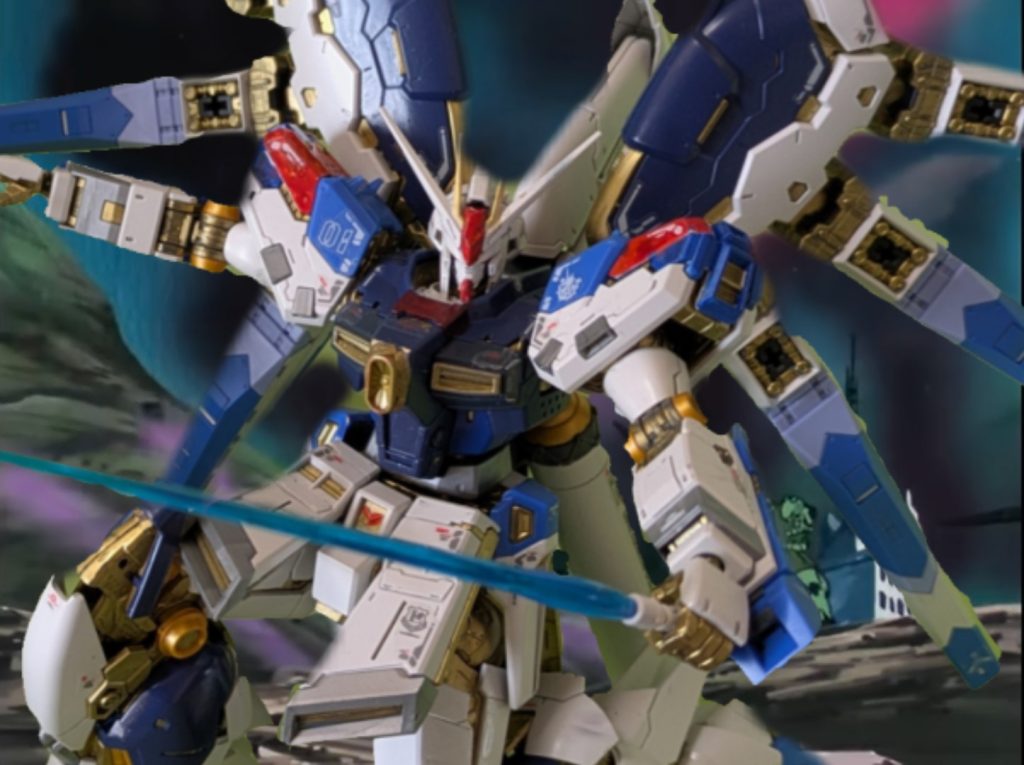 ザク切断後ポーズなんかHi-νガンダムの赤アンテナの方が様になるのは内緒w