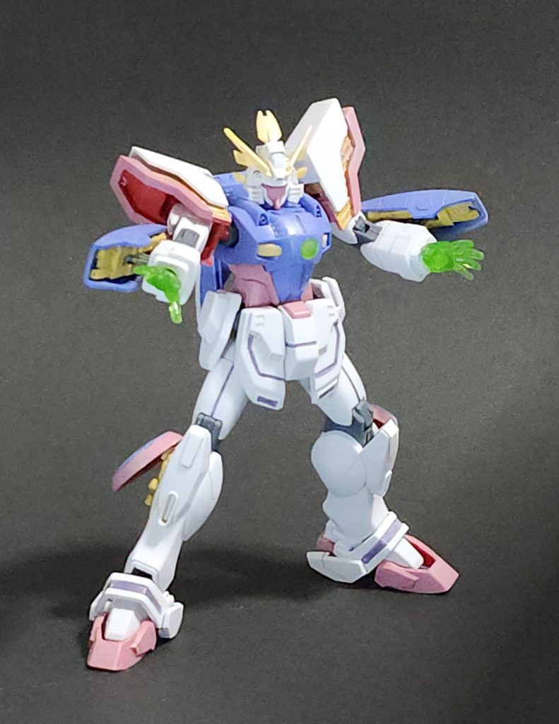 シャイニングガンダム　筆塗り部分塗装–3枚目/制作者：@Tic00