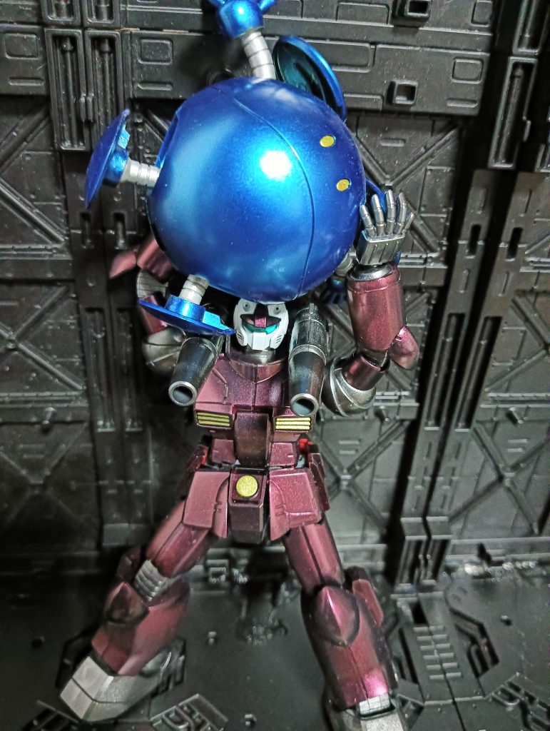 丁度よい岩っぽい物が無かったのでハロで代用