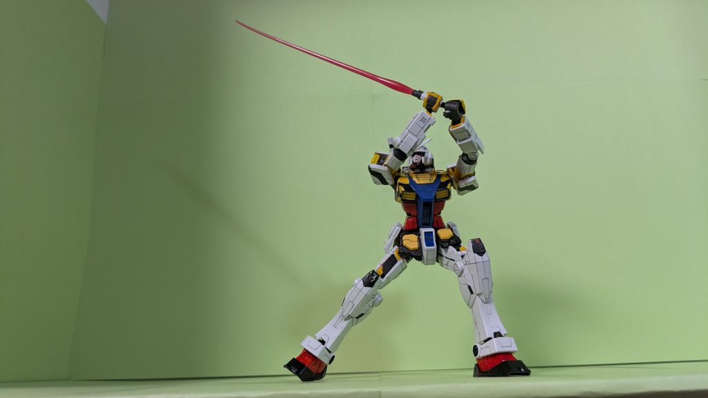 ガンキャノン串刺しポージング。