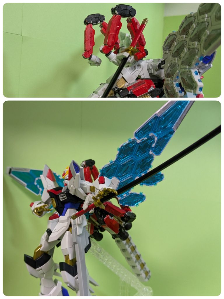 このマジックアーム、フツノミタマ抜刀に使えるので下のような居合斬りの様になる。