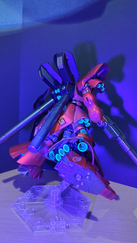 バーニアに蛍光塗料を使ってみました😊