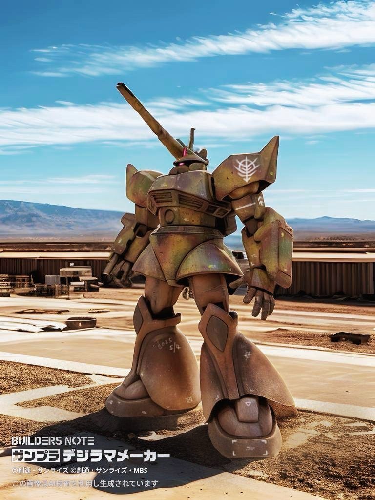 作品名：デジラマメーカー正規版<p>デジラマメーカーがベータ版から正規版にかわりました。 それのお試しで追加背景の基地にゲルググ・キャノンを立たせてみましたよ😉☝️</p>