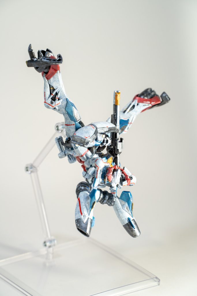 HG ジークアクス メタリック筆塗り全塗装–4枚目/制作者：わぁわぁ