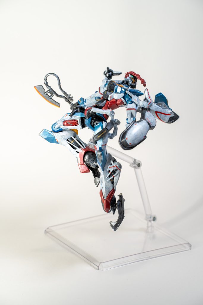 HG ジークアクス メタリック筆塗り全塗装–5枚目/制作者：わぁわぁ