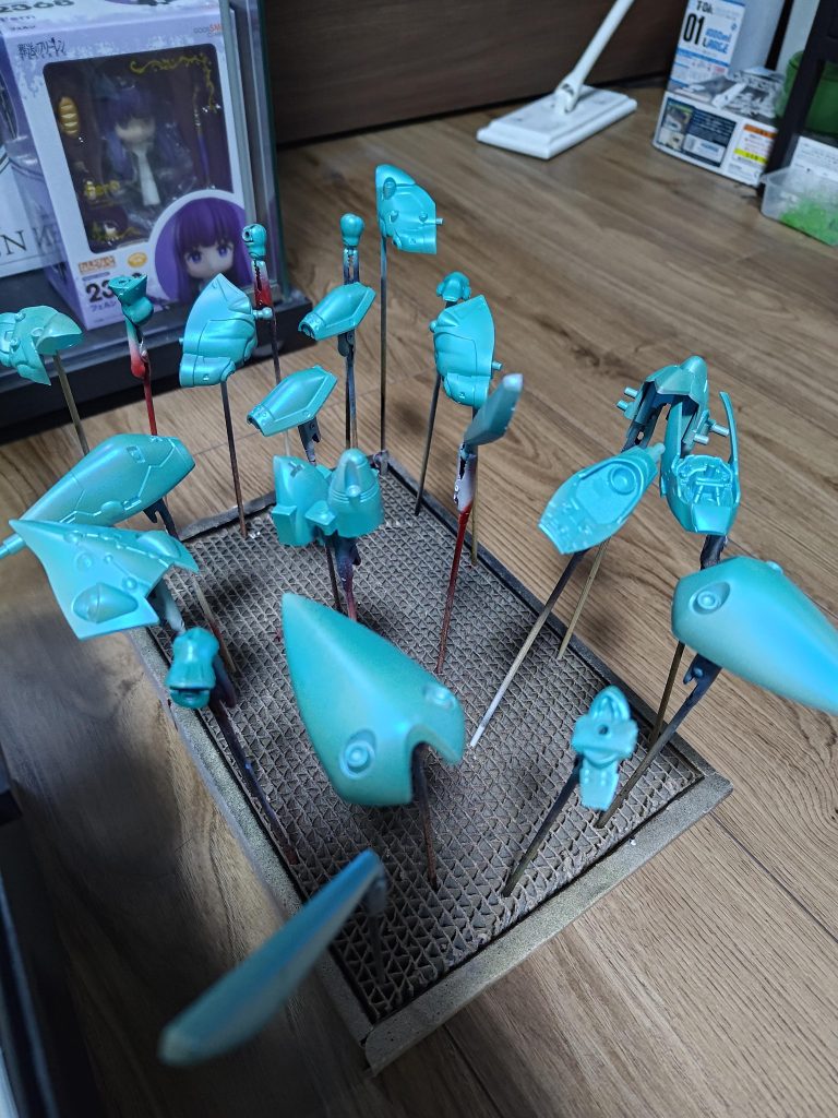 ※塗った直後は結構いいミントグリーンでした😆