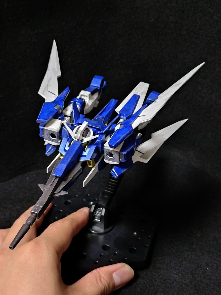 飛行機モード。今回の唯一のシール部分が肩の所。完全に忘れてました。