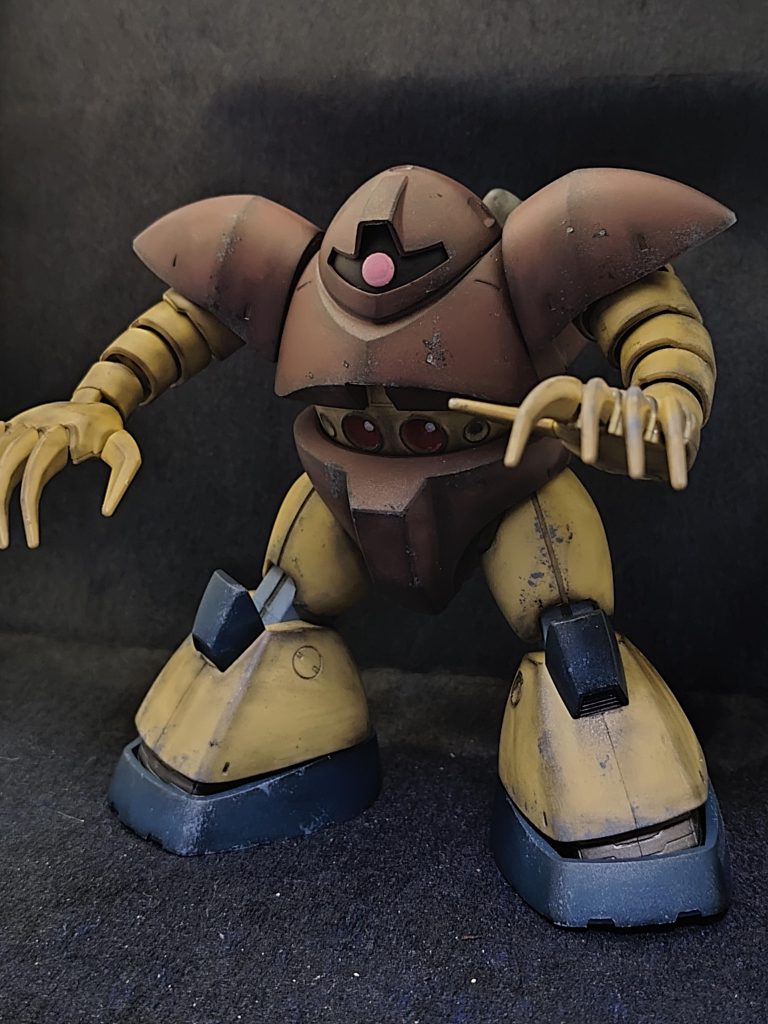 とはいえ、このフォルムは可愛いですよね😆ここには載せてませんが、完成したハイゴッグさんも実は居るのですが、素組みのままなので、仕上げて載せます✨この調子で他のジオン水泳部作ろうかなと思います(zaku-kao2)今回は簡単ではございますが、ご観覧ありがとうございました(zaku-kao5)