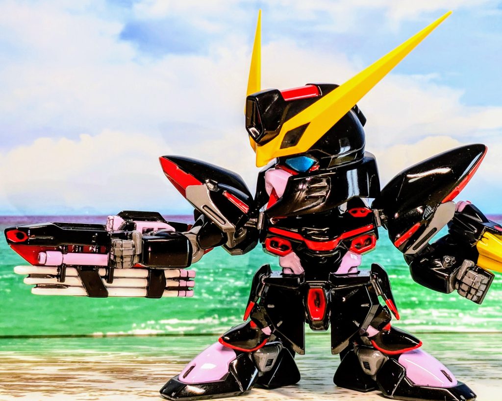 トリケロスの肉抜き穴処理が中途半端な造形も相まって地獄でした(ToT)おまけになかなかの色分け具合!ここでも筆塗りセーブの繰り返しでした