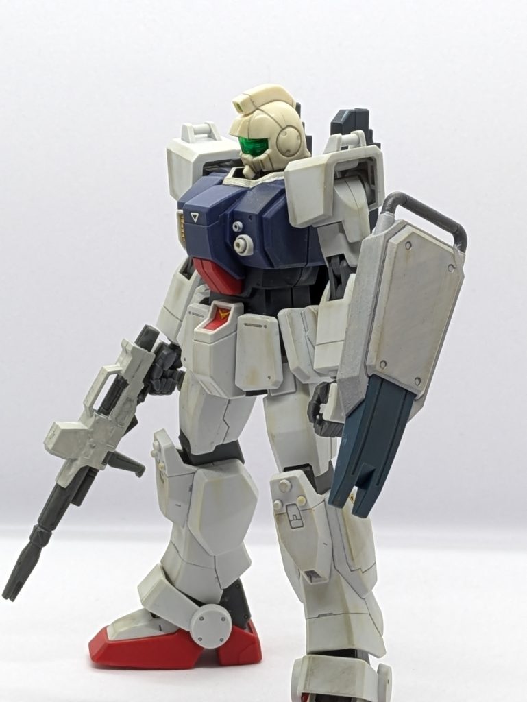 あの小隊所属のカレンをイメージしてジム頭でフィニッシュ！地上戦セット頭部使用してます😊