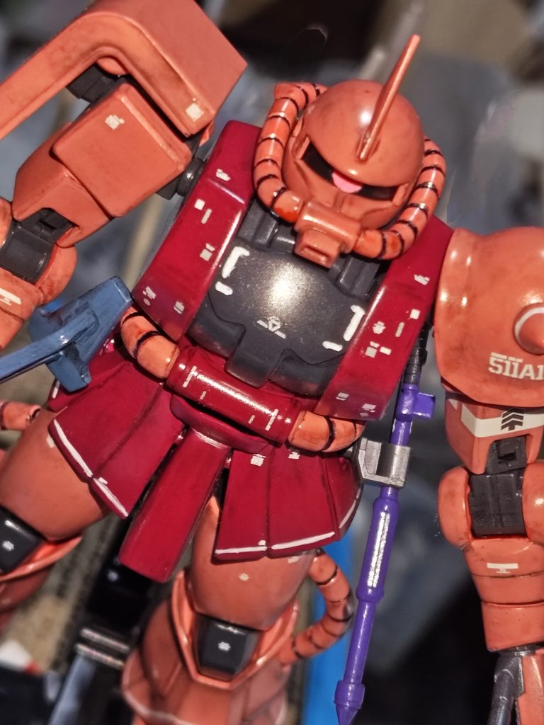 機動戦士ガンダムの第2話のシャアザクの登場シーンを再現してみました😊「見せてもらおうか、連邦軍のモビルスーツの性能とやらを!」