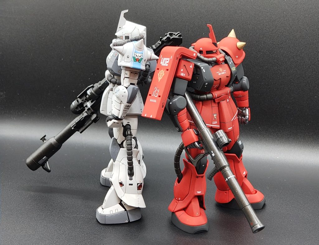 先日作成したシン・マツナガ Ver.と並べて。両雄並び立つシーンはあったのでしょうか?
