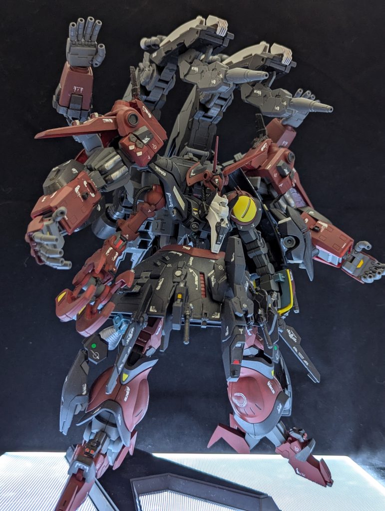 黄色と白の部分は塗ってないけど全身筆塗りで頑張りました！