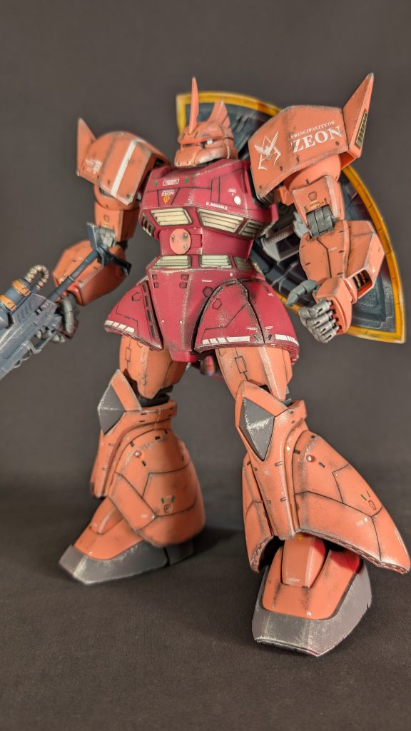 MGシャア専用ゲルググver.2.0ウェザリング仕上げ–3枚目/制作者：れっさーべーす