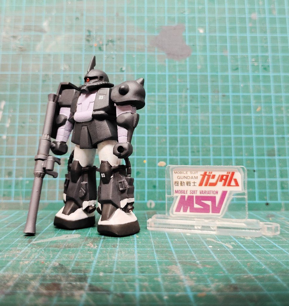 　1/300 森永チョコスナック MS-06R  高機動型ザク2　–2枚目/制作者：だんくら工房・mk戦車