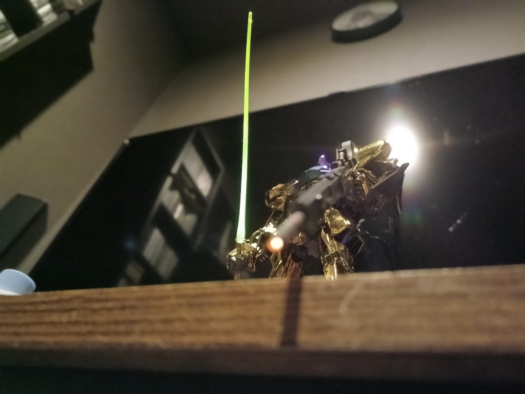 銃口はオレンジ、遮光があまり上手くできずかなり透けてます😅💦