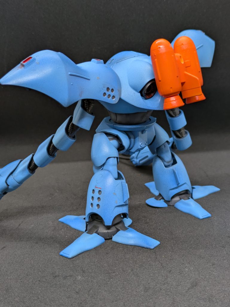 HGUCシリーズNo.37発売開始日は2003年6月。この年はボケ戦とゼータとギャプラン、量産型ザクが出た時期と重なります。当時ハイゴッグは買わなかったけど、この頃から私の中で第二次ガンブラブームが来た時期かな〜。