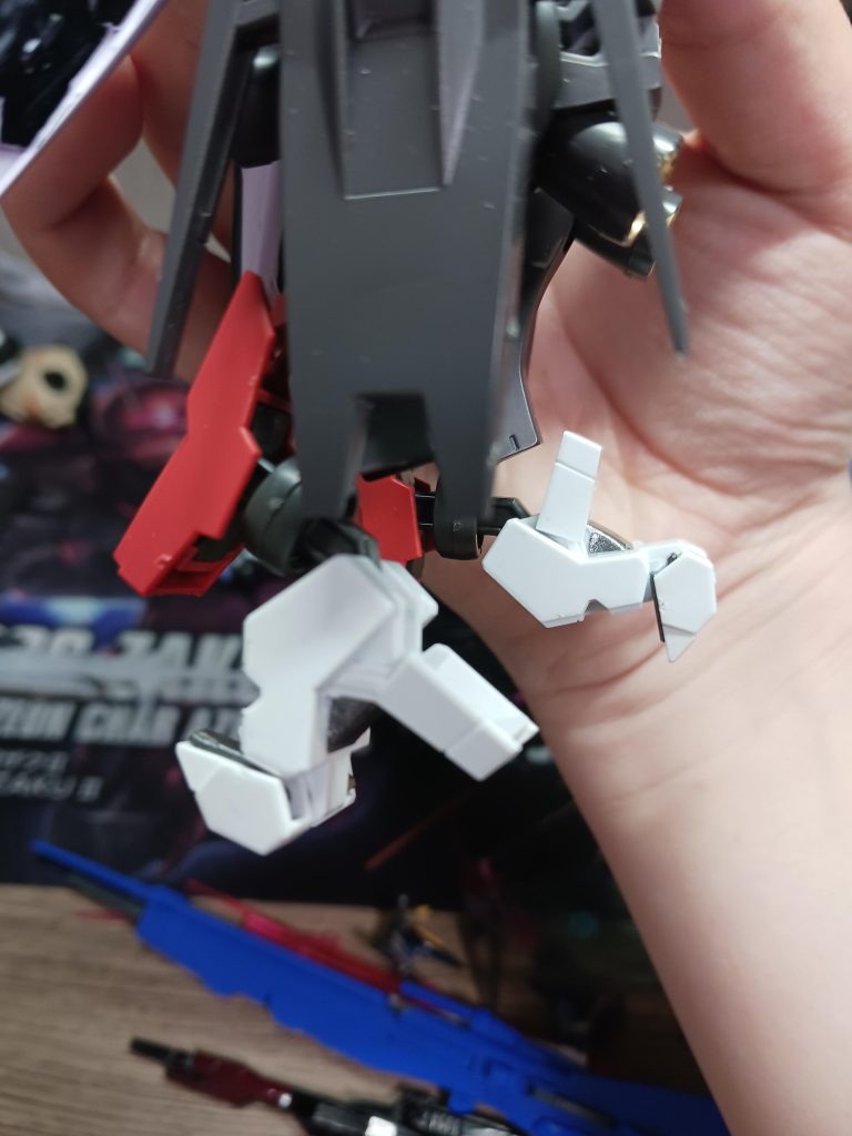 足の向きを調整し