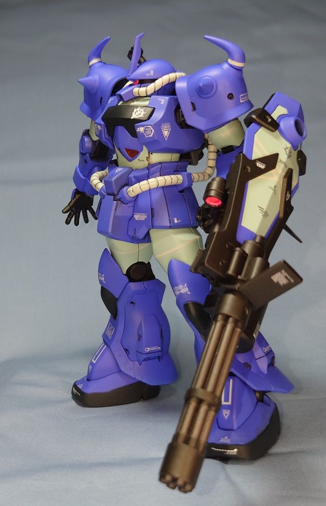 塗装レシピ・本体ブルー:GGXホワイトに色ノ源シアン、マゼンタ・他はライトブルー、ネービーブルー、ライトグレー、黒鉄色、焼鉄色、蛍光ピンク、ブラック・アシタのデカール使ってます