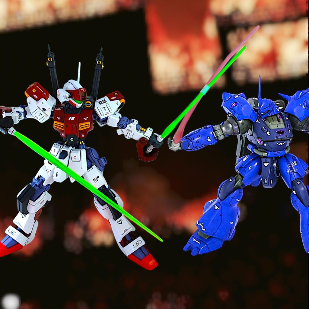 ミーシャ「くそっ、この赤いジム、結構やりやがる!さすがにもう時間が・・・」シュタイナー「タイムリミットだ、ミーシャ。作戦は失敗、撤退だ。無駄死にだけは絶対にするなよ」