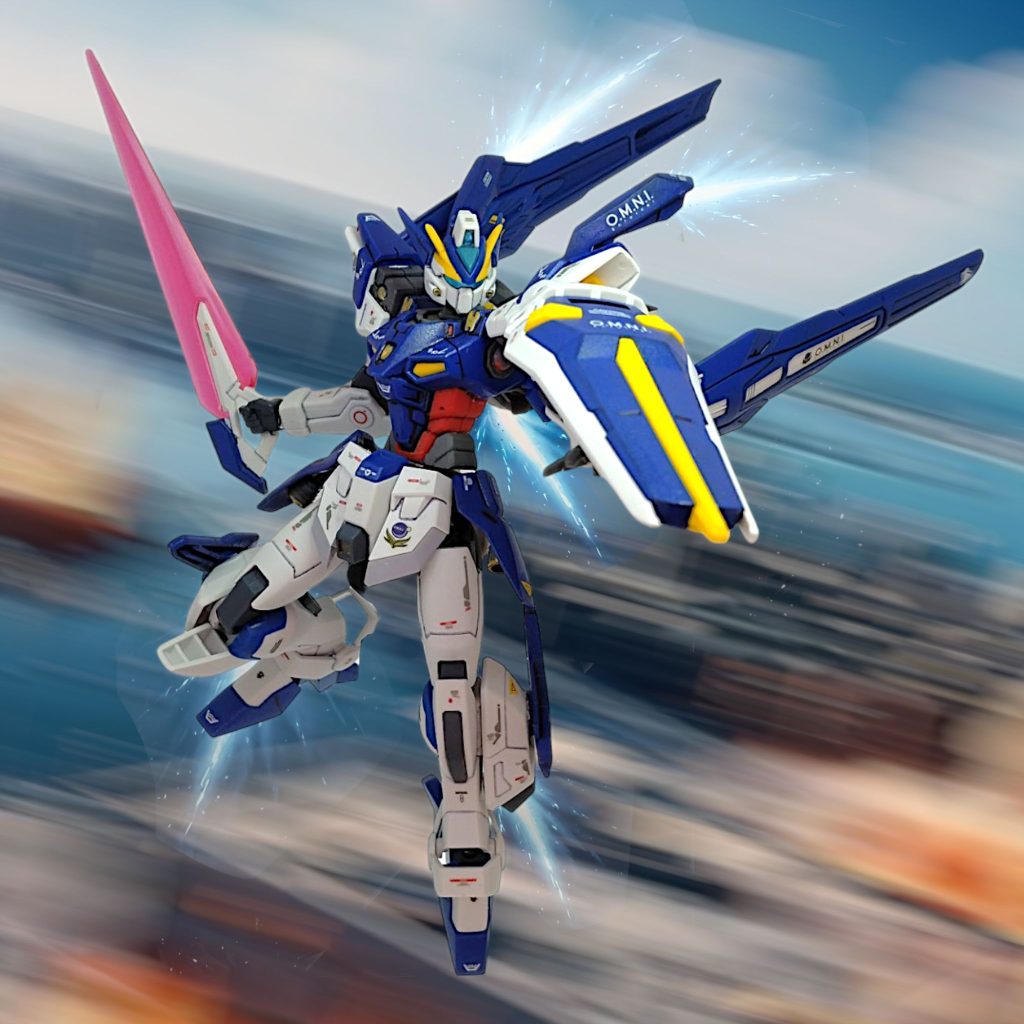 試作機だから武器は最小限・・・とは思いつつも、やっぱりいろいろと準備してしまいます(gundam-kao5)