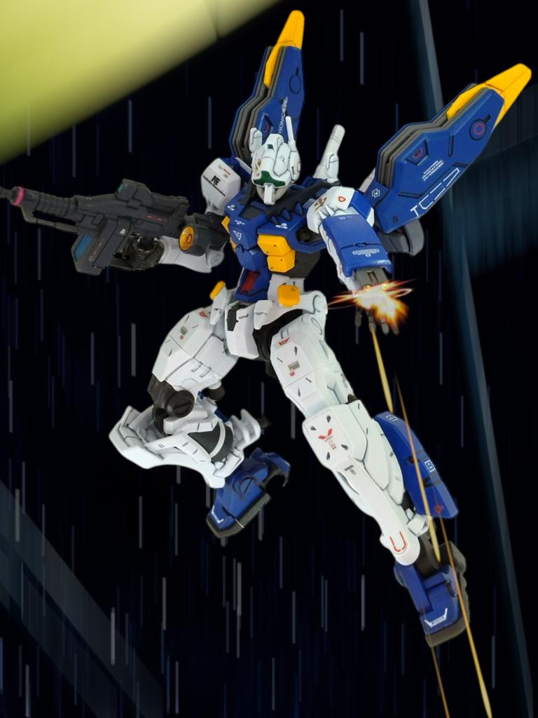 やっぱり腕部ガトリングはロマンですね(gundam-kao3)