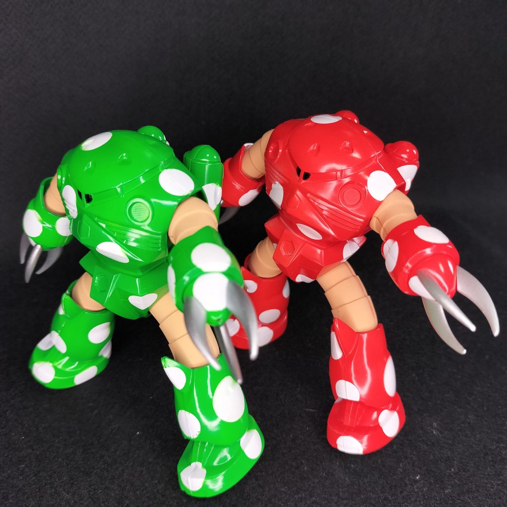 赤キノコと一緒に。