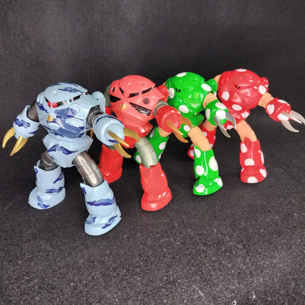 楽しくなってズゴック大量生産(zaku-kao6)