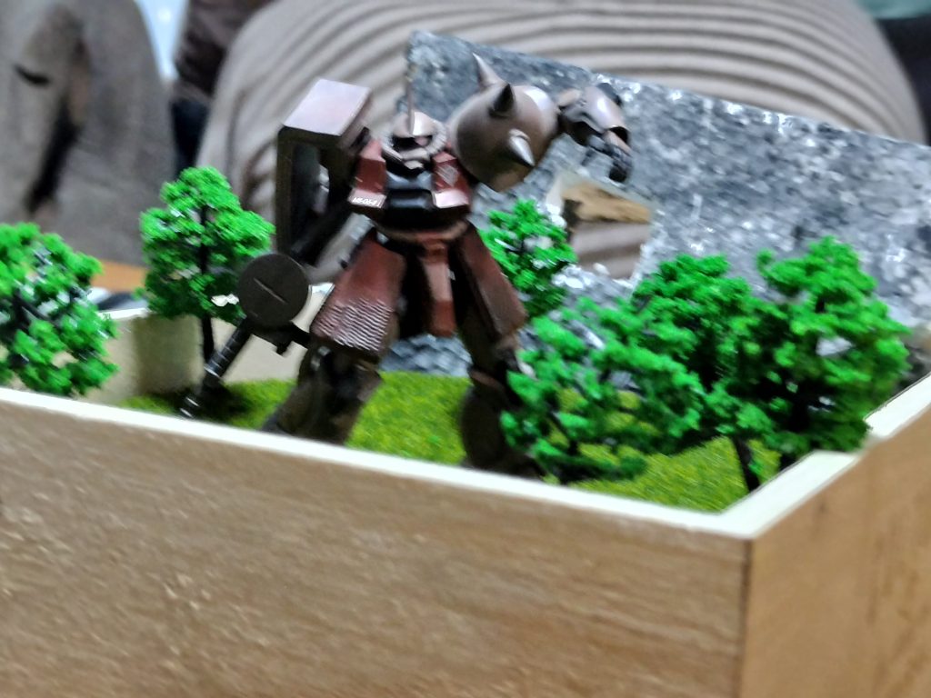 箱に入れて作りました。