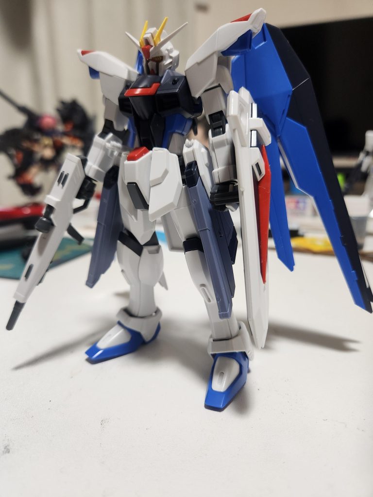 素組みです。全体的にバランスが良くいいキットだと思いました。ビシッとポージングが決まるのですごいなぁと思ったり…