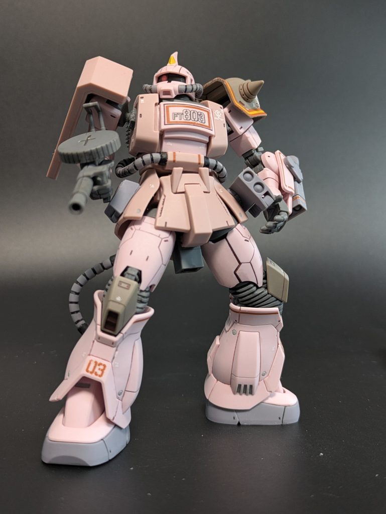 腰部の武装を変えてみて下から煽りで。索敵中な様子にしてみましたが、雰囲気出ているでしょうか??最後までご覧くださいましてありがとうございました😊12月以来久し振りの投稿でした。相変わらず制作スピード激遅🐢ですが、どうぞよろしくお願い致します🙂↕️