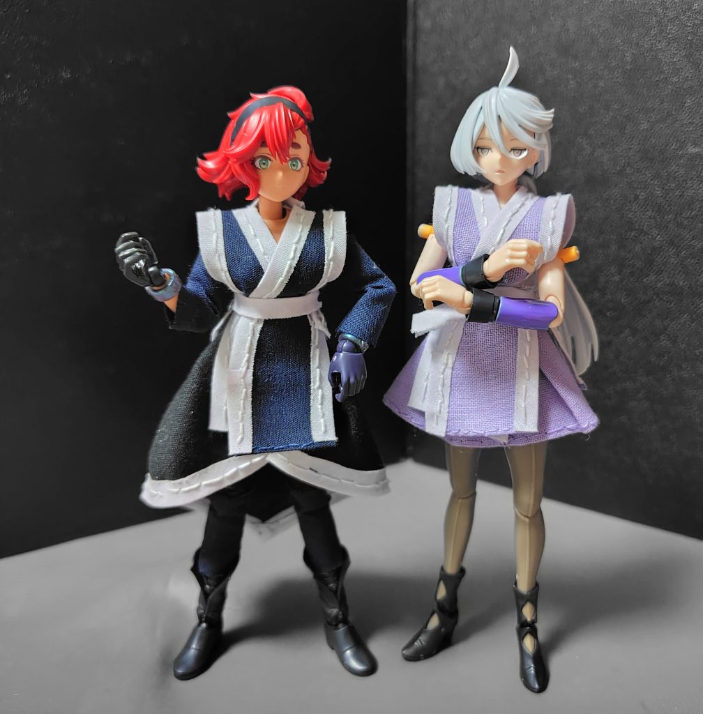 ズボンのようなものも作れたら、男子用の制服出来るかもしれませんが、今の私の技術力では難しいでしょう。