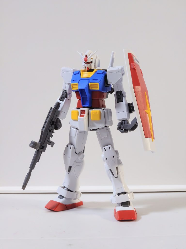 スタイル改修は脚を2mm延長しています。ランドセルはORIGIN版GMのものに交換して機動力を強化したイメージにしました。