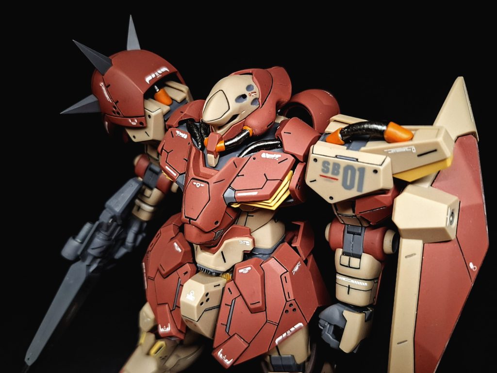 メタリックにしたいところはちゃんとマスキングして輝くようにしていますッ!!