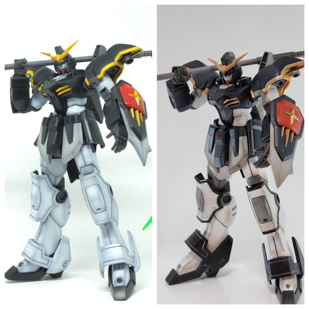 Extra2。初期頃は塗料の色合い、色彩など何も考えてない塗装だったなと、恥ずかしい思いで見てました(笑)棚の見える位置に置いていた為、いつも気にかけてました。ようやく心残りがひとつ減りました(笑)まだまだ作成初期のガンプラあるので、いつか余裕があれば、塗装してあげよう✨