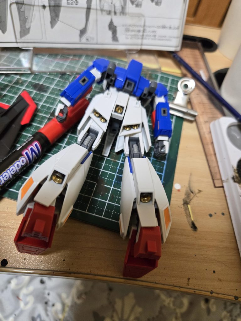 バーニア、パイプ等部分塗装