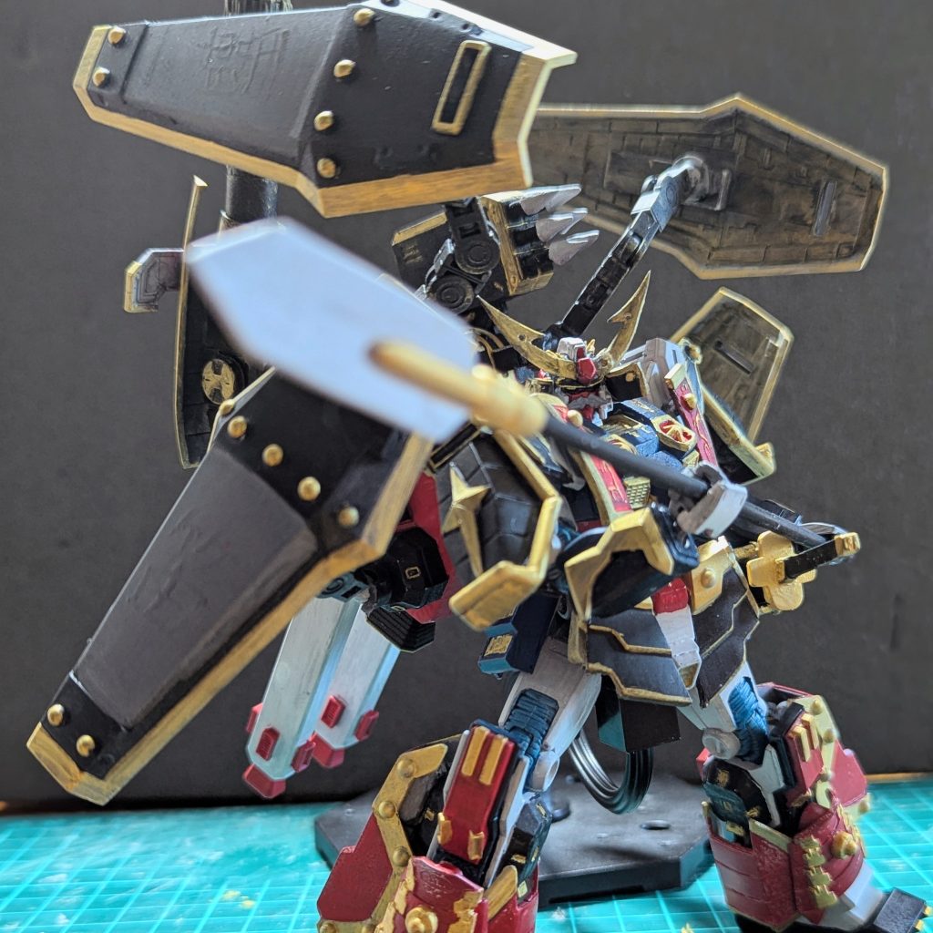 アクション！装備は刀、槍、ガトリング、背中の矢は六連砲に変更。矢は全部取れます('∀`)