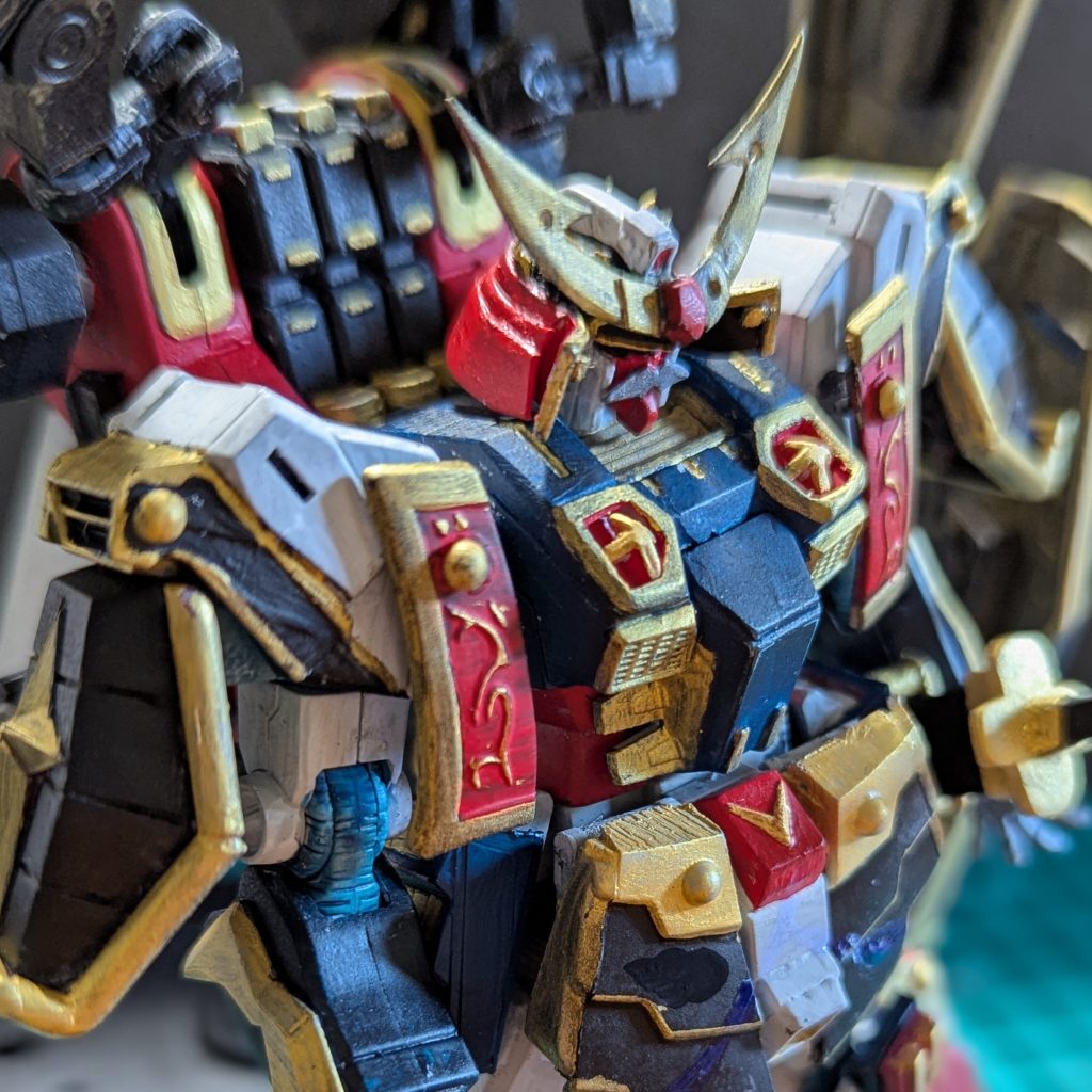 上半身兜前立て、ヒゲはプラ板胸と肩の十字よき('∀`)栴檀板/鳩尾板はノッブから