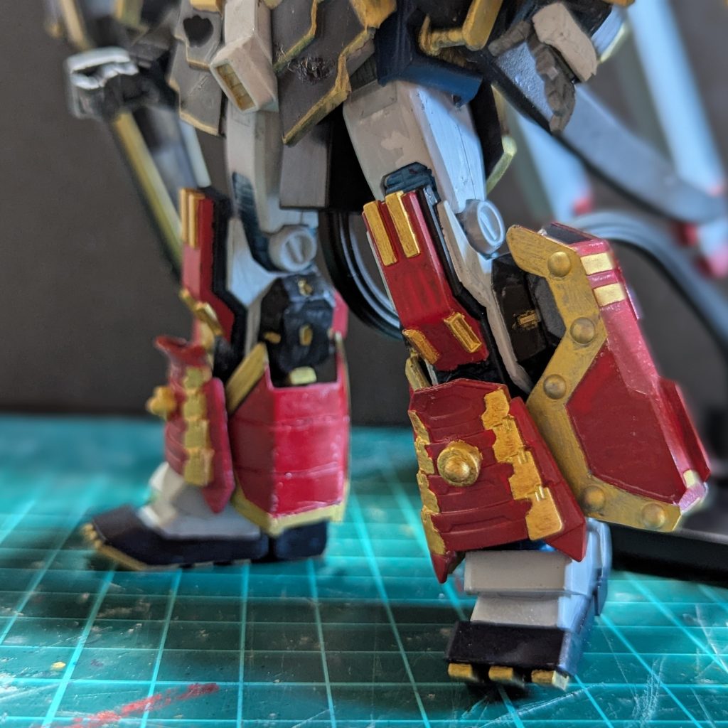 下半身赤がバエル！スネはノッブ、ふくらはぎはグシオンリベイクから。