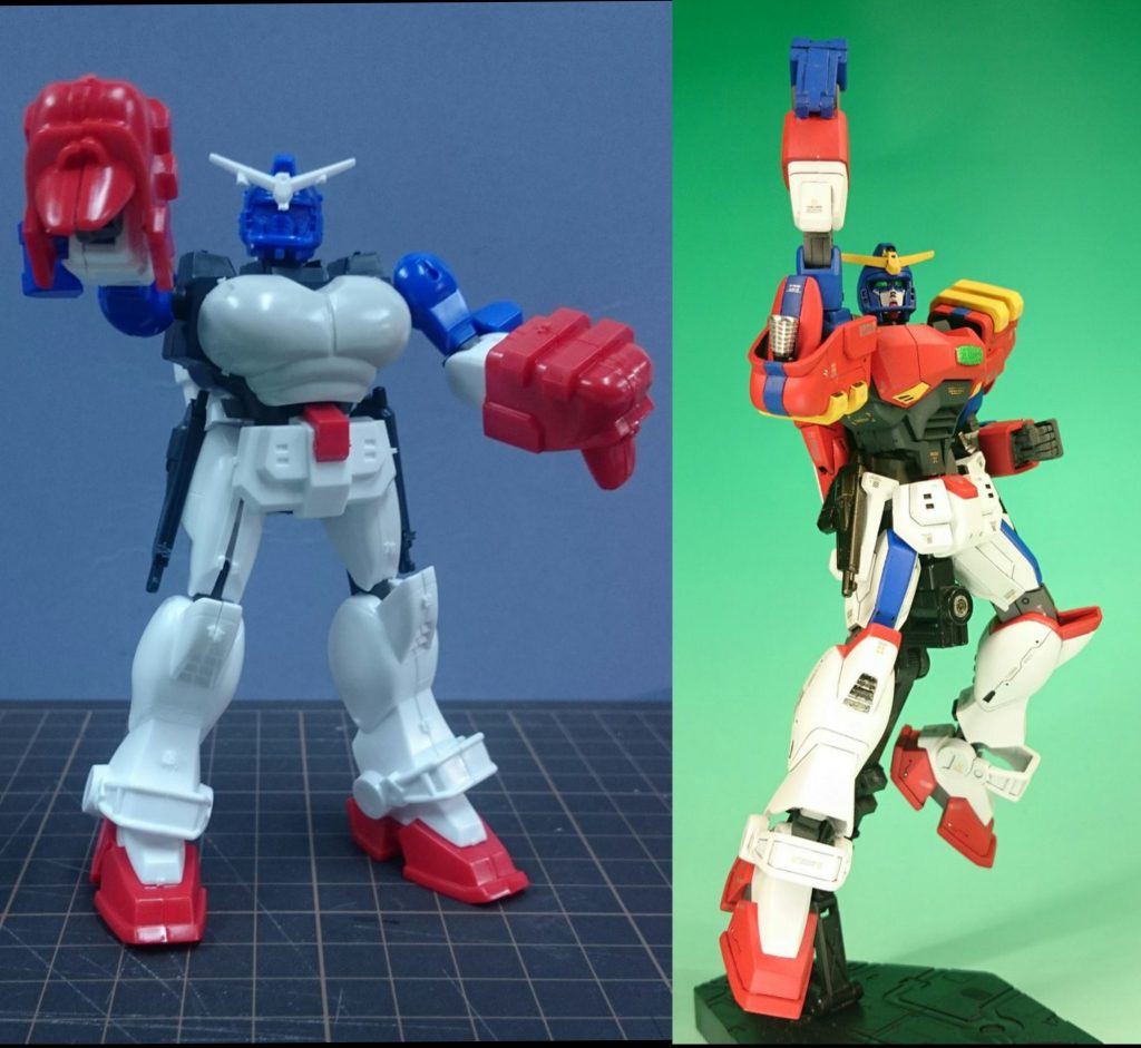 ビフォーアフター今ではHGFCも発売し、良い時代になりました。