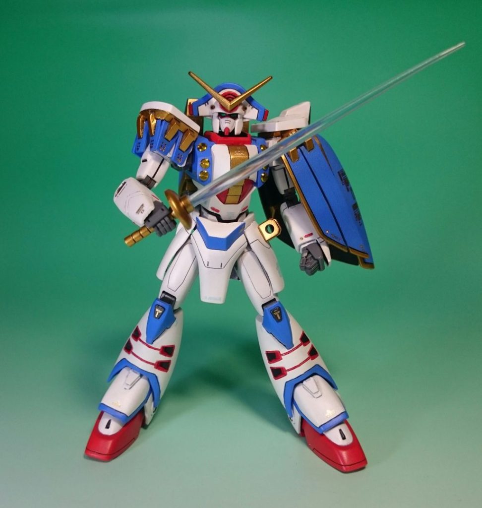 シュバリエサーベルHGUCギャン(古い方)のサーベル柄を使用しています。