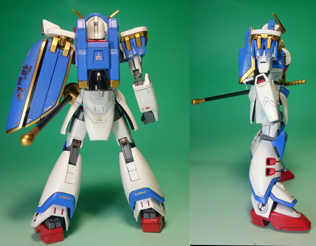 塗装白:ガイアノーツ アルティメットホワイト青:ガンダムスプレー MSライトブルー赤:Mrスプレー キャラクターレッド金:ガイアノーツ スターブライトゴールドスプレー以外はイージーペインターです