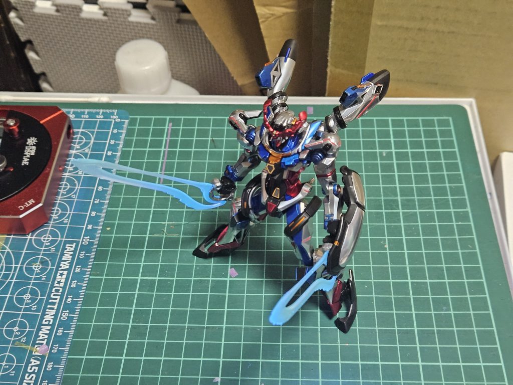 バックパックのマスキングが大変でした。 