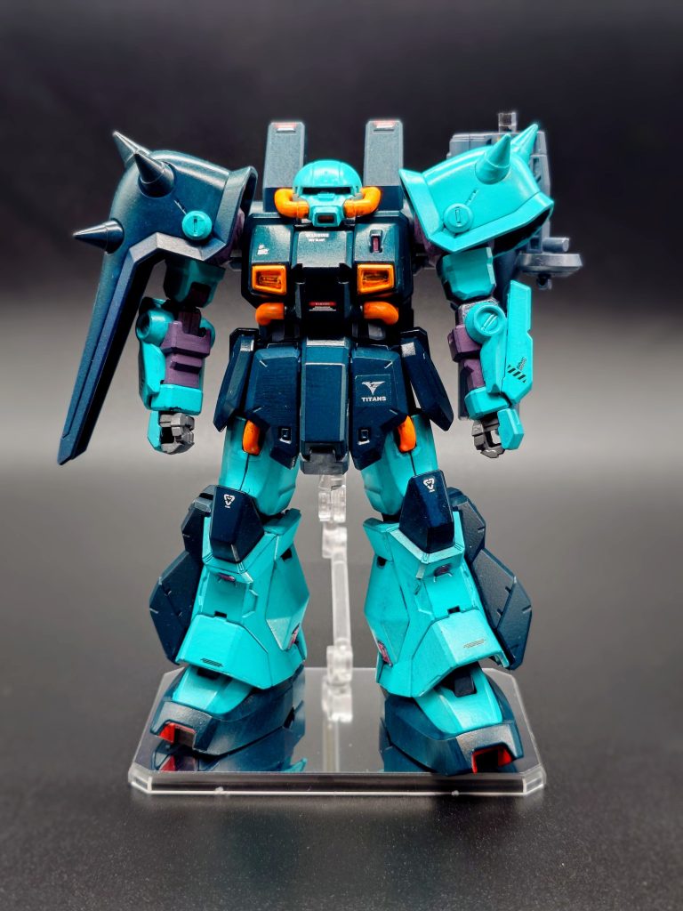 素組の段階でも色分け優秀、組んでてもノーストレスで楽しいキットでした。色塗り終わった後で、「このカラー、ディジェやん…」となりましたが（笑）