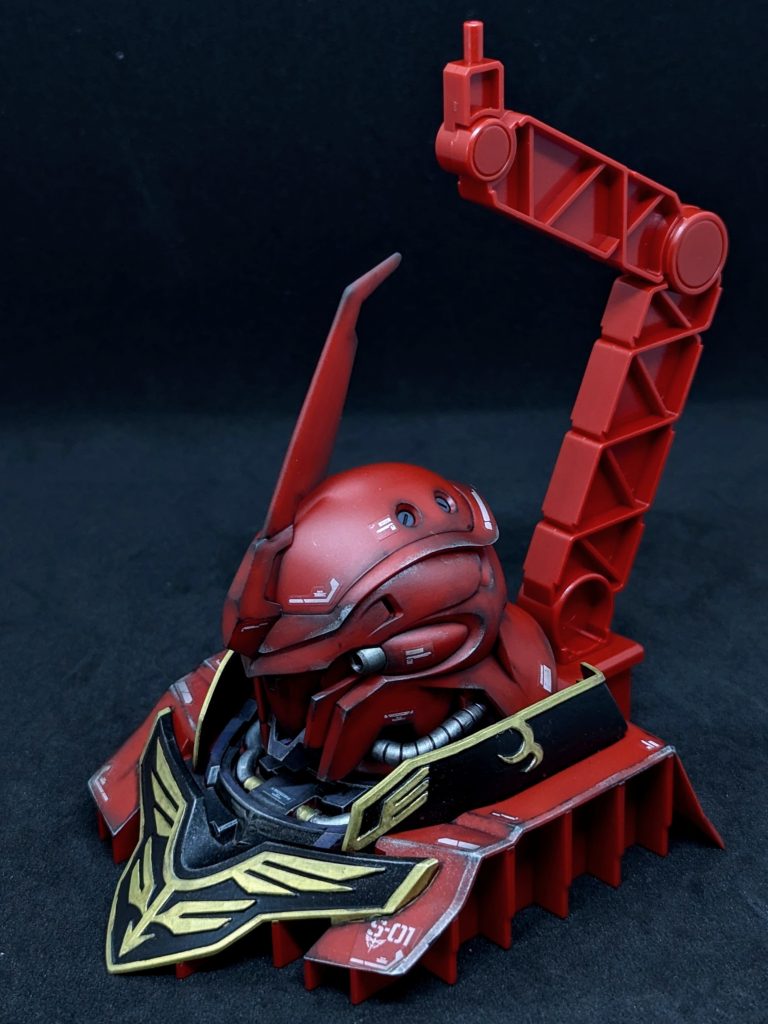 HGやRGの機体を飾れるんですよね♬なので、先日完成させたRGシナンジュを〜