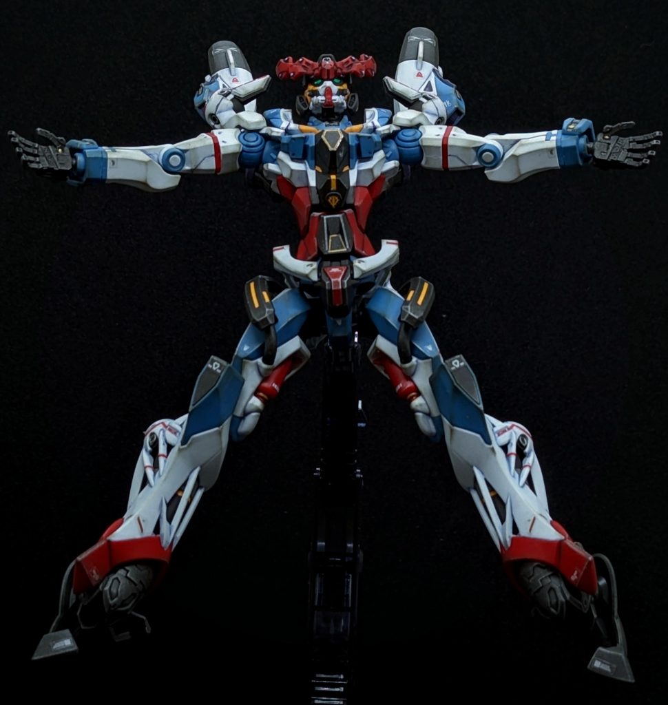 この時点で稼働の良さに気付きまして⋯テンションアップしちゃいました(*´ェ`*)ポッお次は武装を持たせてみて⋯