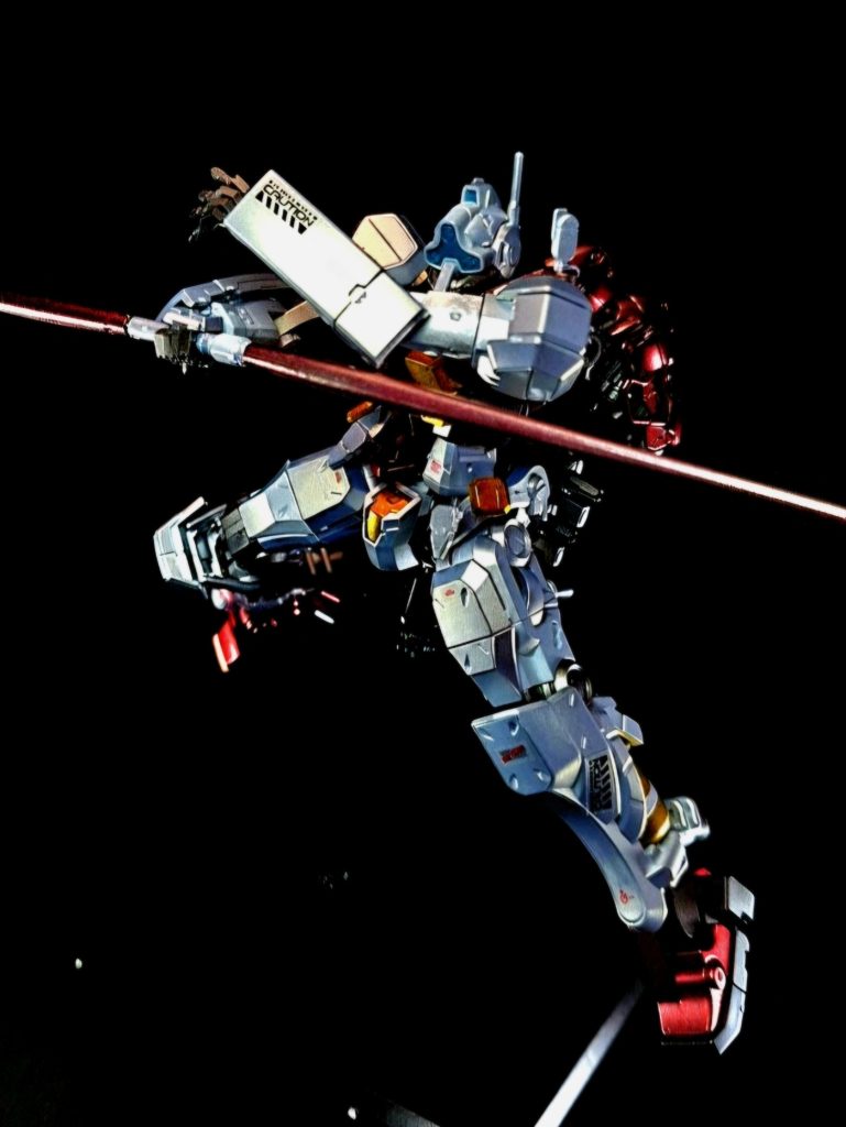 初登場作品。ジオン軍が鹵獲したガンダムをリバースエンジニアリングする形で開発され、一年戦争末期に採用された。『Beginning』ではソドンの艦載機として運用され、ソロモンへ揚陸したソドンの直掩を担当。その後、第4話でドミトリー社の宣伝クラン「CRS」に流出した機体がクランバトルで使用された。同機に搭乗するシイコ・スガイは赤いガンダムの撃破に全てを捧げており、マグネットコーティングとスティグマによって赤いガンダムに肉薄するが、あと一歩及ばず背後からコクピットにビーム・サーベルを突き立てられ、撃破された。